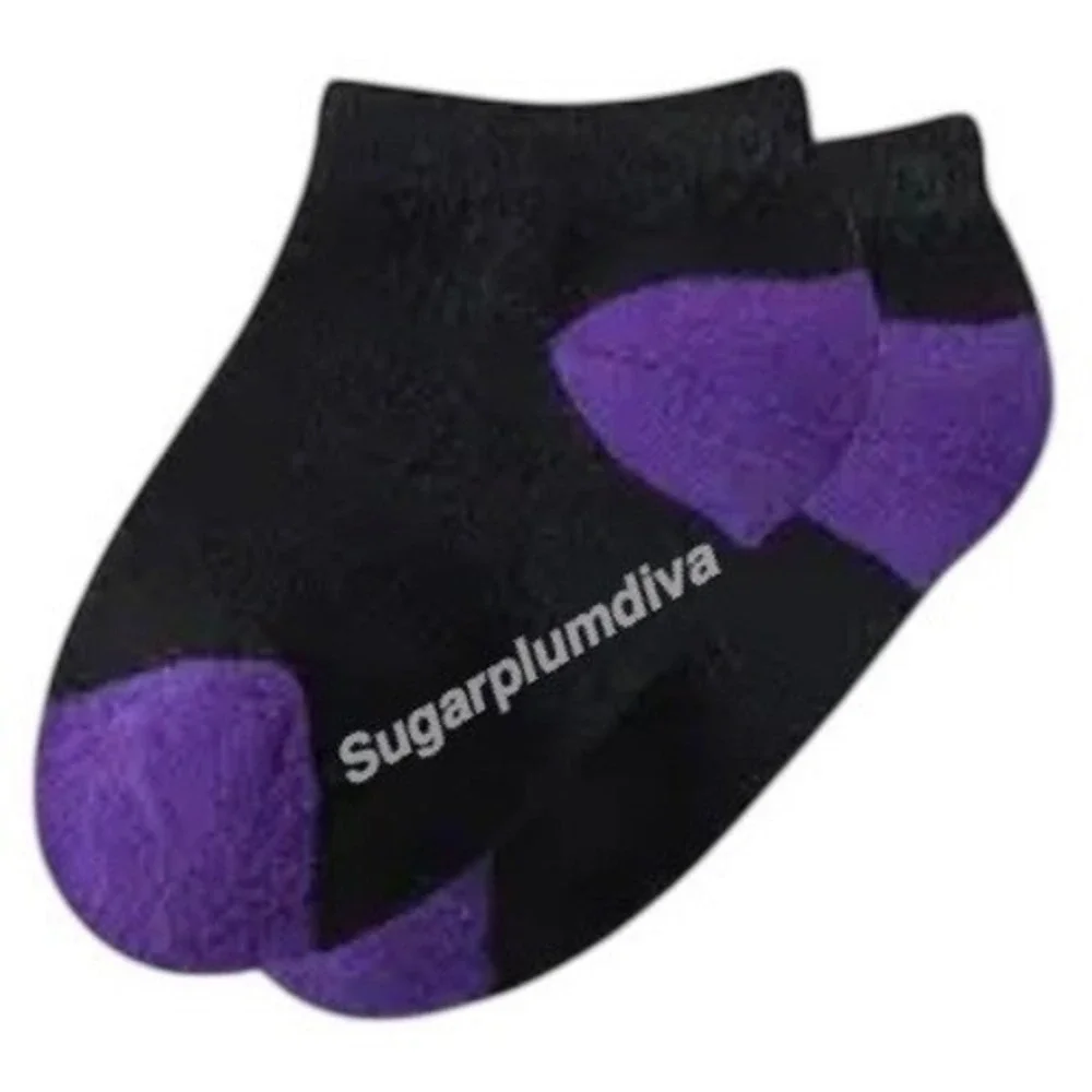 All Seasons Low Cut Toddler Unisex Kids Cushion Arch Socks MEDIUM Soft Black 5pk